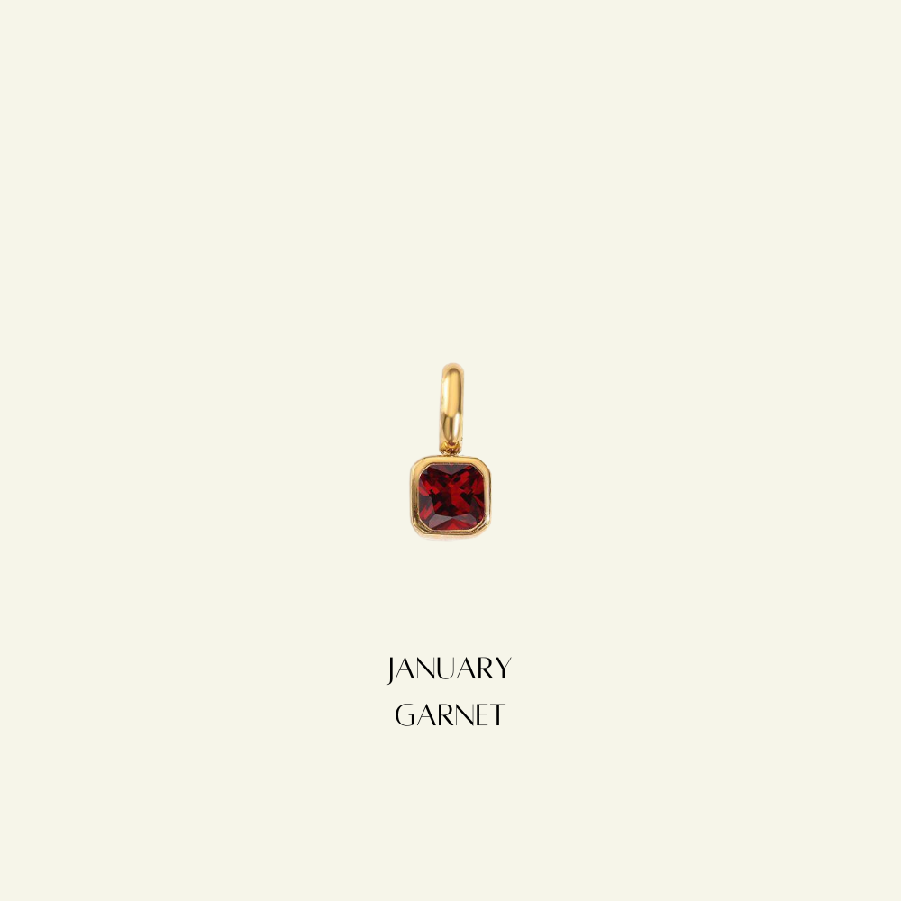 Birthstone Radiant Necklace - Personalised