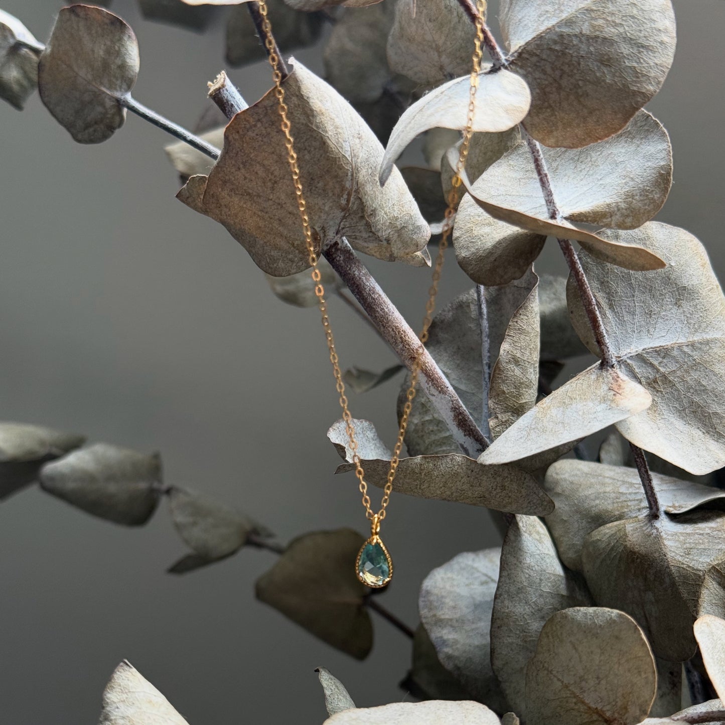 Eurydice Gemstone Necklace - Gold