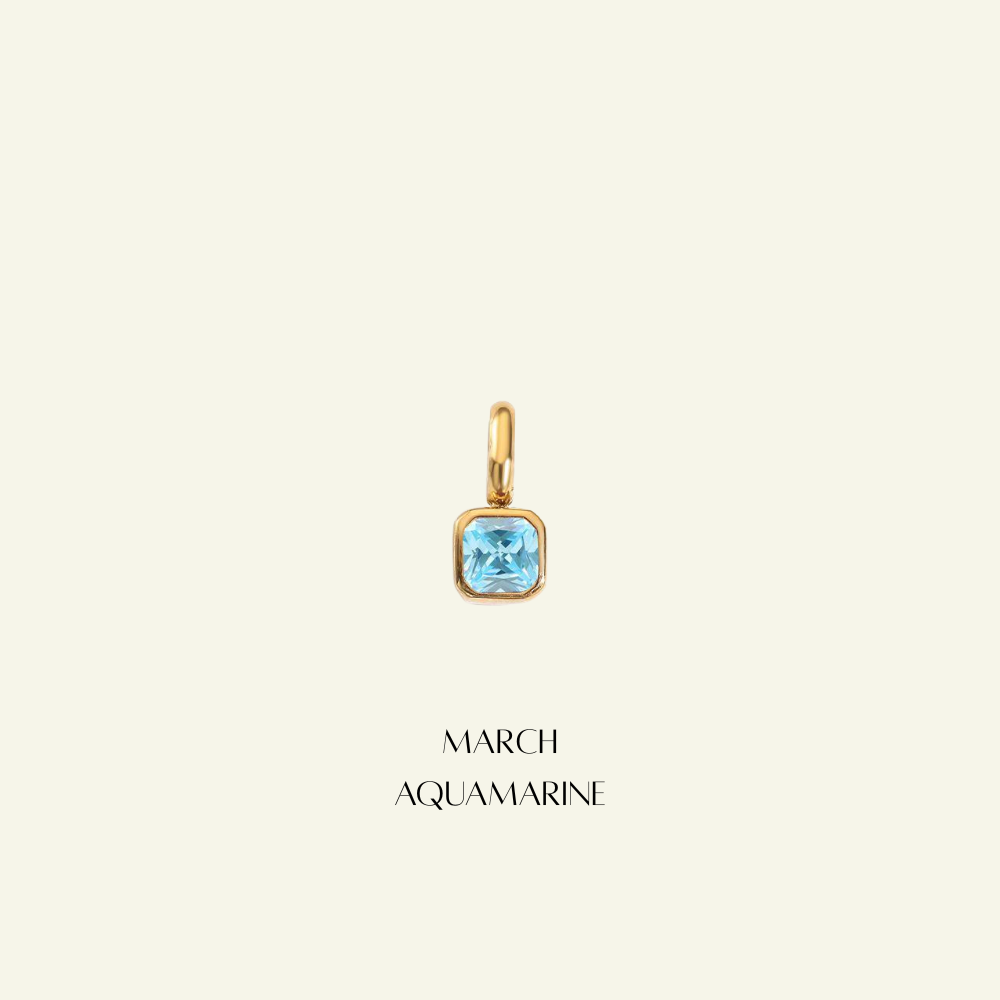 Birthstone Radiant Necklace - Personalised