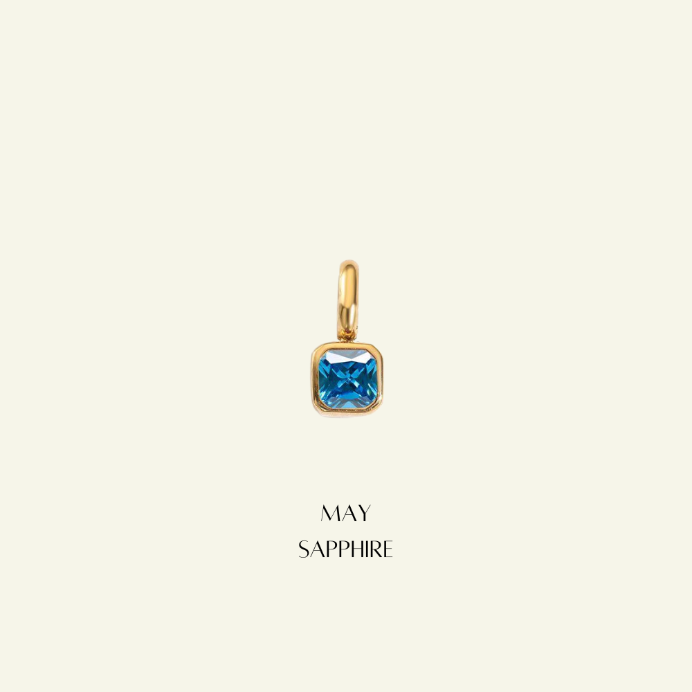 Birthstone Radiant Necklace - Personalised