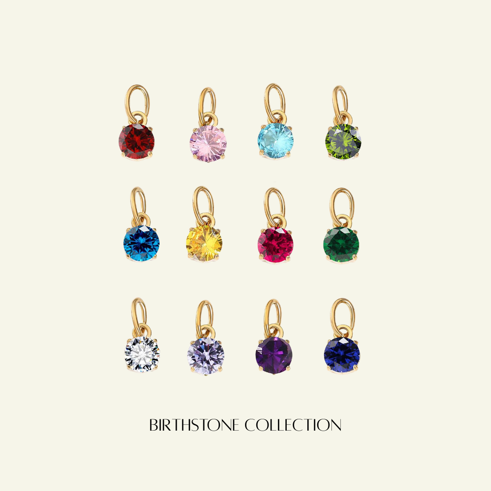 Birthstone Radiant Necklace - Personalised