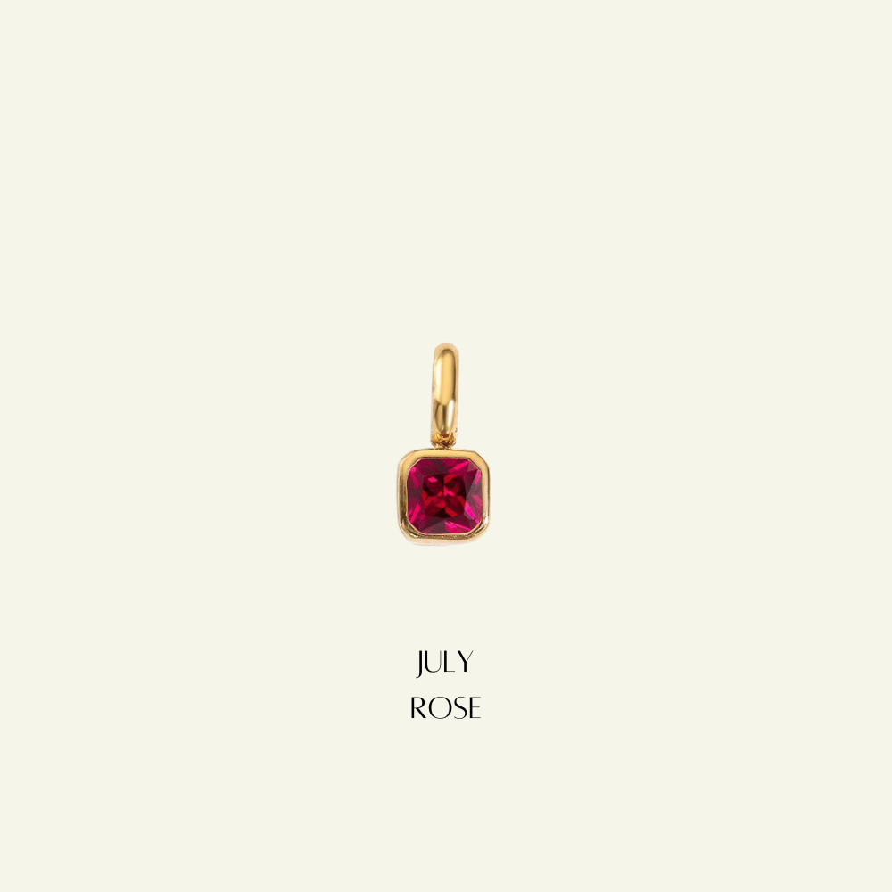 Birthstone Radiant Necklace - Personalised