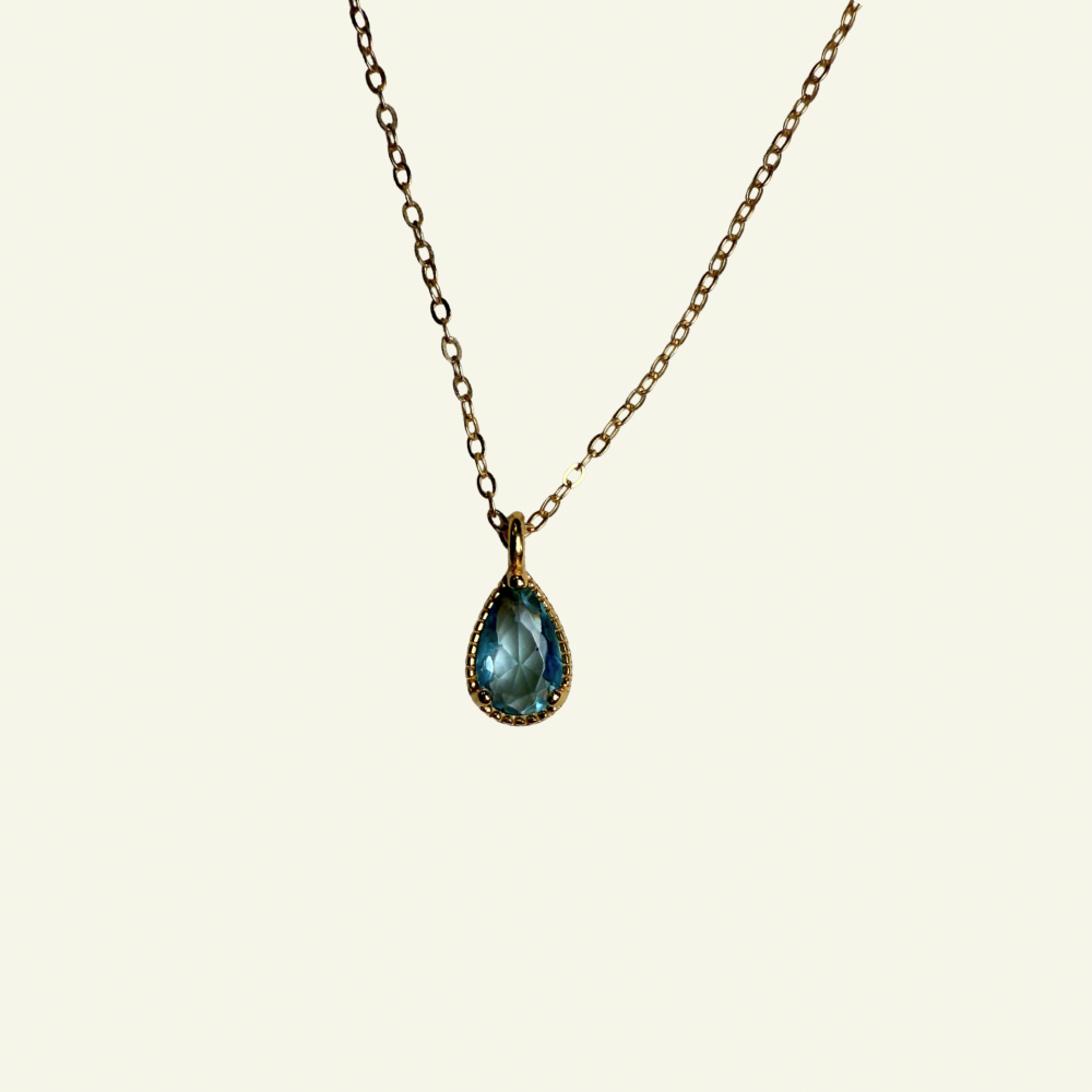 Eurydice Gemstone Necklace - Gold