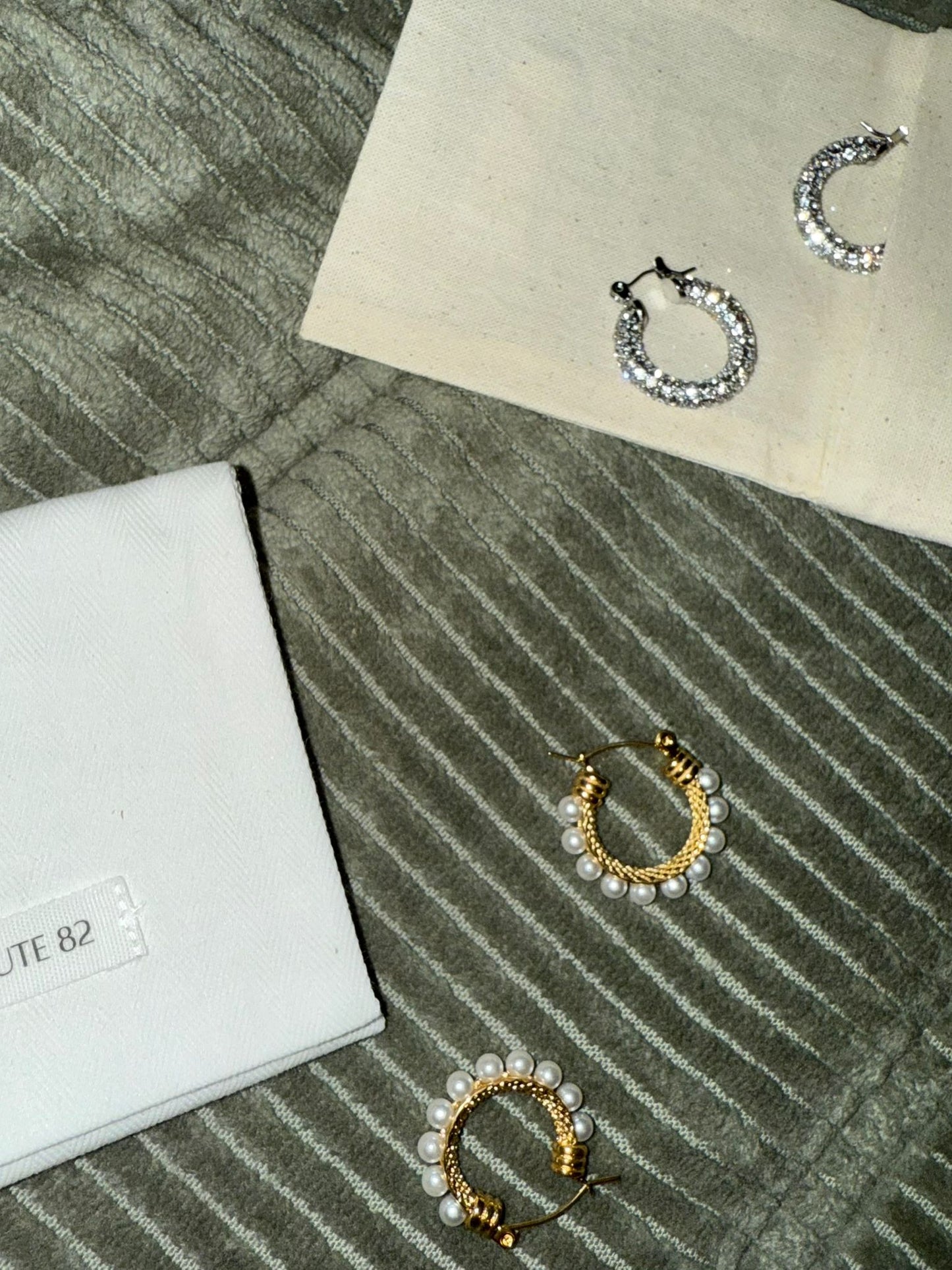 Regal Pearl Hoops