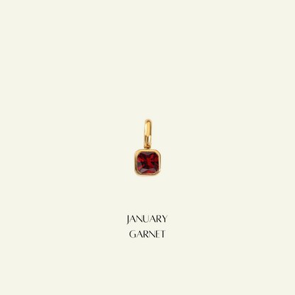 Birthstone Radiant Necklace - Personalised