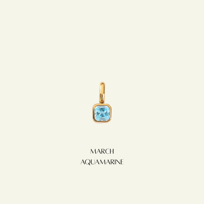 Birthstone Radiant Necklace - Personalised