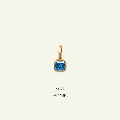 Birthstone Radiant Necklace - Personalised